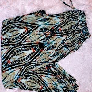 Polyester Multi-colored Pants